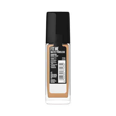 Maybelline New York Liquid Foundation, Matte Finish, With SPF, Absorbs Oil, Fit Me Matte + Poreless, 228 Soft Tan, 30 ml